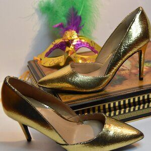 NWOB Banana Republic Gold Metallic Pumps Size 7M